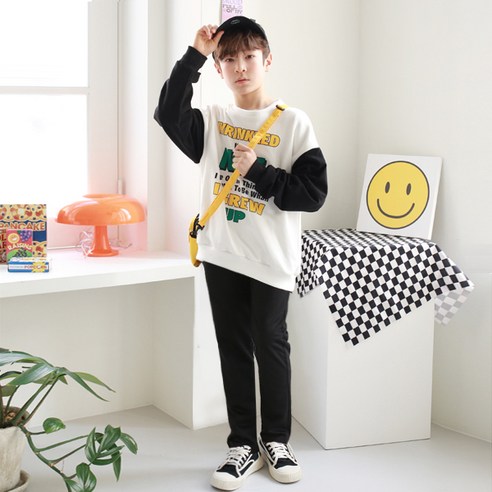 Junior  時尚  男孩  女孩  普通  服裝  上下裝  褲子  套裝  初級