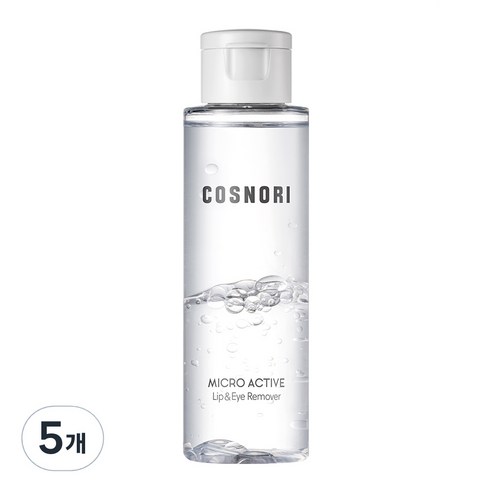 코스노리 마이크로 액티브 립앤아이 리무버, 100ml, 5개