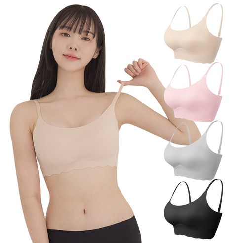편안함과 자유로움을 선사하는 마법, 어나더디 심리스 브라탑 4종 세트 리뷰 브래지어