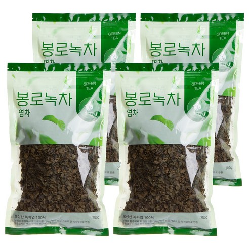 대한다업 봉로녹차 엽차, 200g, 1개입, 4개