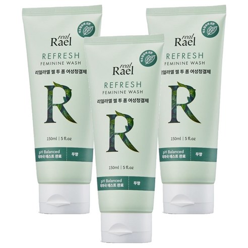 리얼라엘 젤 투 폼 여성청결제, 3개, 150ml
