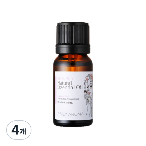 데일리아로마 에센셜오일 라벤더, 10ml, 4개