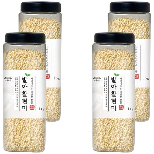 건강곡간 발아찰현미, 1kg, 4개
