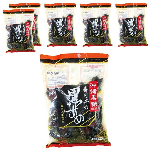 카수가이 흑사탕, 333g, 6개