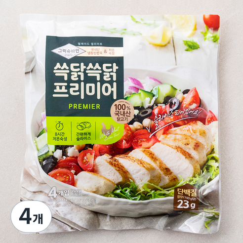 그릭슈바인 쓱닭쓱닭 프리미어, 100g, 4개입, 4개