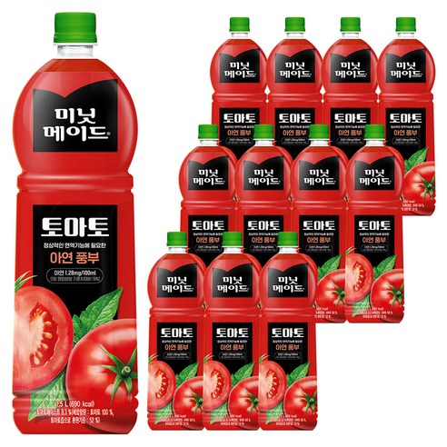미닛메이드 토마토 주스, 1.5L, 12개
