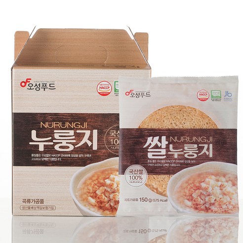 오성푸드 쌀 누룽지, 150g, 1박스