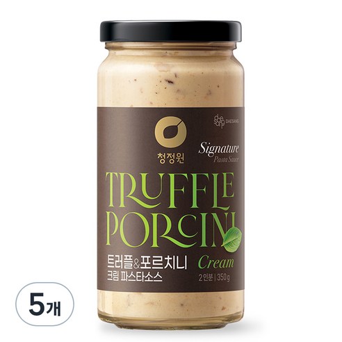 청정원 트러플 앤 포르치니 크림 파스타소스, 350g, 5개