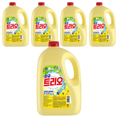 트리오 항균 주방세제, 4.2kg, 5개