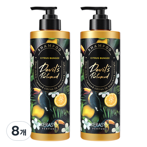 케라시스 데빌스 퍼퓸 시즌2 샴푸 시트러스 번지, 8개, 500ml