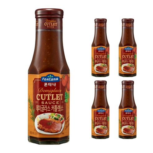 폰타나 데미글라스 커틀렛소스, 280g, 5개