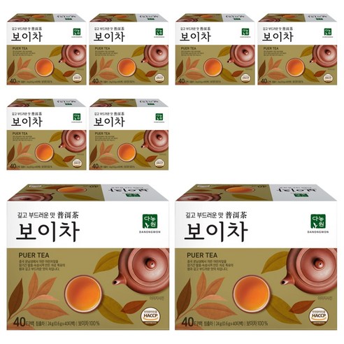 다농원 보이차, 0.6g, 40개입, 8개