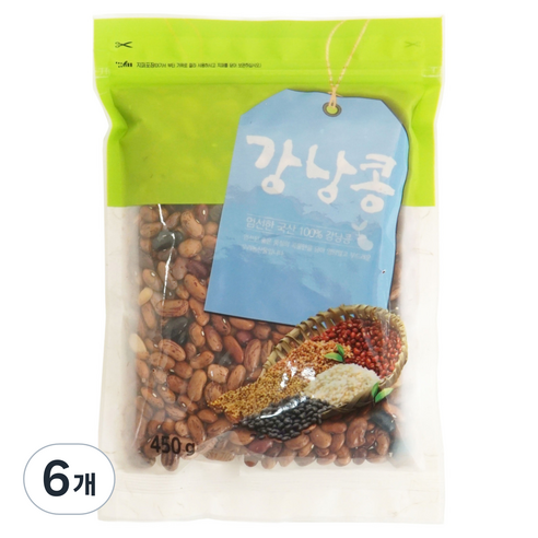 햇사래 강낭콩, 450g, 6개
