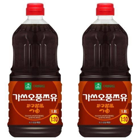 이엔푸드 가스오풍 쯔유, 1.8L, 2개