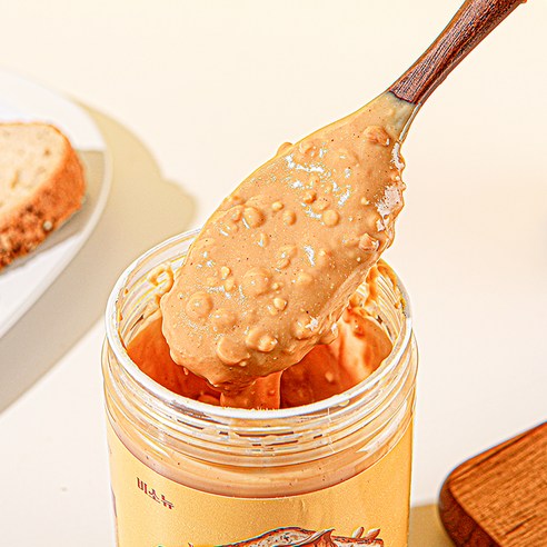 바삭함이 살아있는 100% 땅콩의 고소함, 비소뉴 크런치 땅콩버터