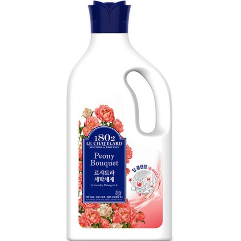 르샤트라1802 세탁세제 피오니부케, 2개, 1.5L