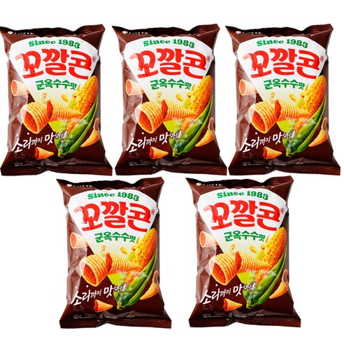 꼬깔콘 군옥수수맛, 134g, 5개