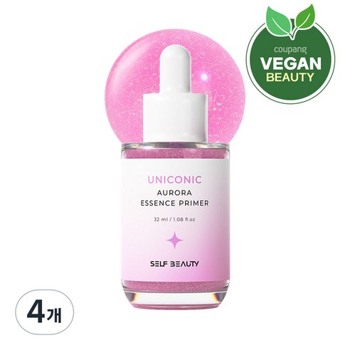 셀프뷰티 유니콘 오로라 에센스 프라이머 32ml, 4개