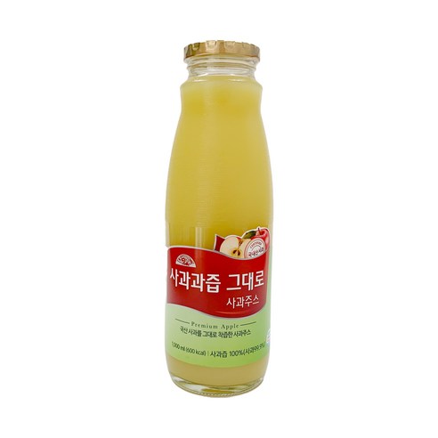 OrganicStory 사과과즙 그대로 사과주스, 1개, 1000ml