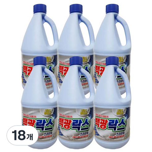 트레펑 백광 락스, 2L, 18개