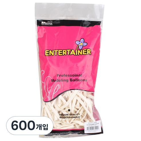 네오룬즈 260N 요술풍선, 스탠다드 화이트, 600개입