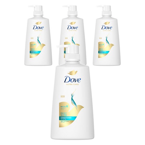 도브 데일리샤인 컨디셔너, 660ml, 4개
