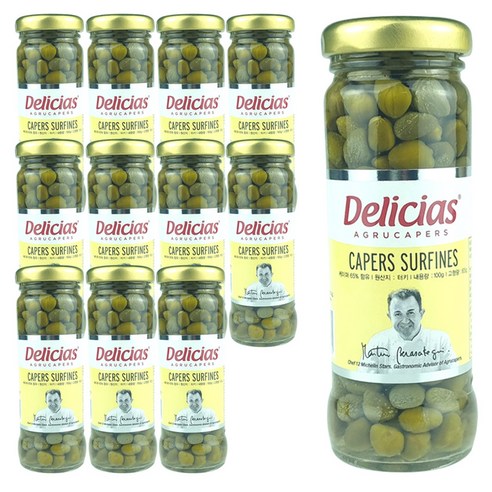 델리시아스 케이퍼절임, 100g, 12개