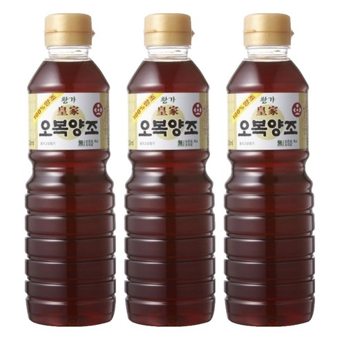 오복 황가 양조간장, 500ml, 3개