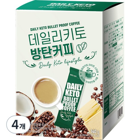 데일리키토 방탄커피, 10g, 14개입, 4개