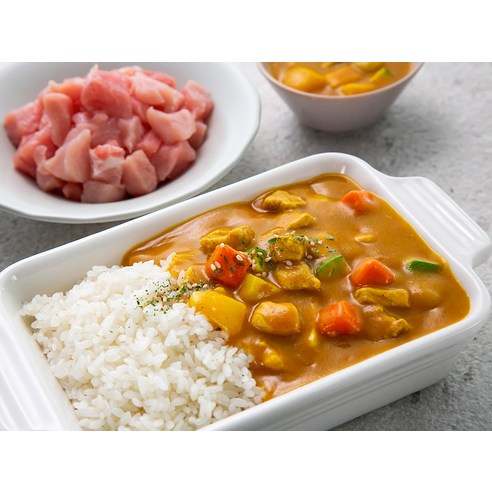 황금빛 카레를 더욱 빛내줄 [포크밸리] 무항생제 등심 (카레용)