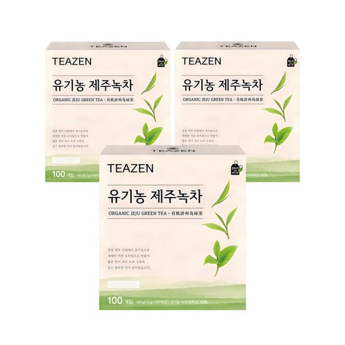 티젠 제주녹차, 1.2g, 100개입, 3개