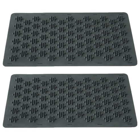 바로스파인 스파크 매트 350 x 540 mm, 2개, 블랙