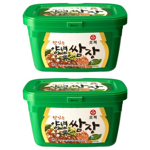 오복식품 양념쌈장, 1kg, 2개