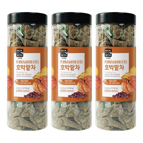 녹차원 호박팥차, 1.5g, 60개입, 3개