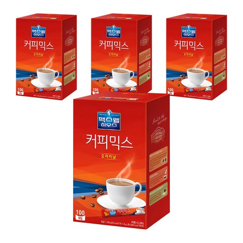 맥스웰하우스 커피믹스 오리지널, 11.8g, 100개입, 4개