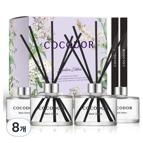 코코도르 퍼퓸 디퓨저, 블랙체리+에이프릴프레쉬, 200ml, 8개