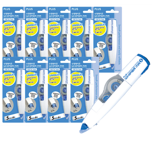 플러스 펜형 수정테이프 WH-605, 10개입