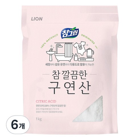 참그린 참 깔끔한 구연산 주방세제, 1kg, 6개