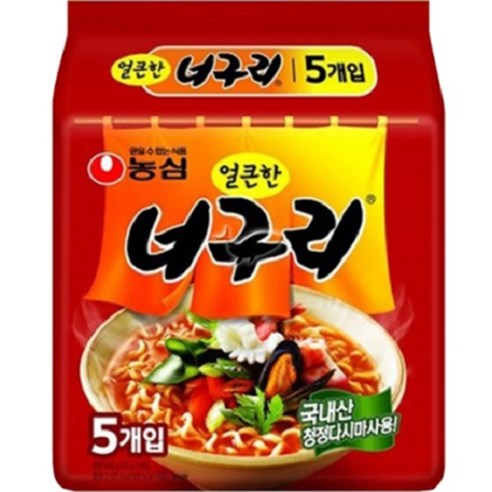 농심 얼큰한 너구리 120g