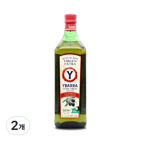 이바라 엑스트라 버진 올리브오일, 1L, 2개