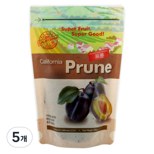 딜라잇가든 건조 프룬, 200g, 5개