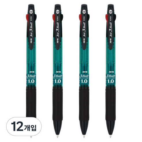 자바펜 제트3볼펜 1.0mm, 민트, 12개입