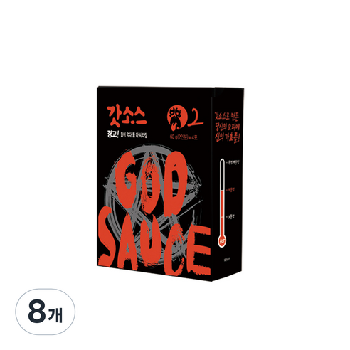 갓소스 만능양념소스 2단계 맛있게 매운맛, 60g, 8개