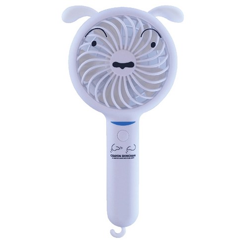 크레용 신짱 짱구 휴대용 선풍기, P-FAN-01, 흰둥이