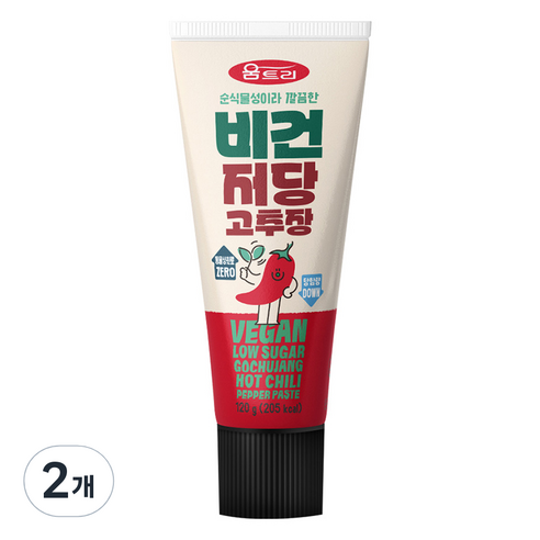 움트리 비건 저당 고추장, 120g, 2개