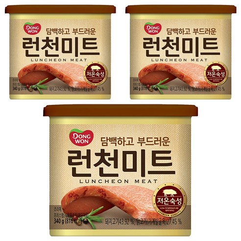 동원 런천미트, 340g, 3개