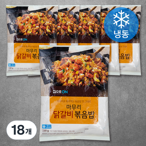 집으로ON 닭갈비 마무리 볶음밥 (냉동), 230g, 18개