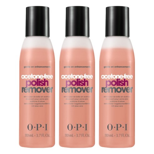 오피아이 Acetone Free Nail Polish Remover, 110ml, 3개