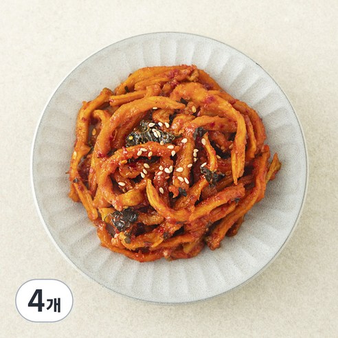 집반찬연구소 무말랭이무침, 100g, 4개