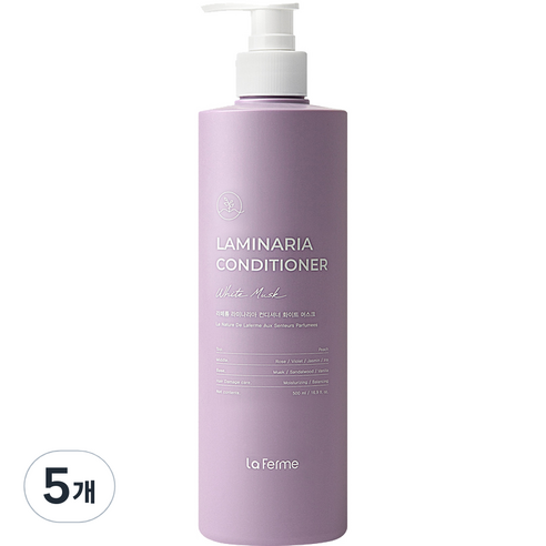라페름 라미나리아 컨디셔너 화이트 머스크향, 5개, 500ml
